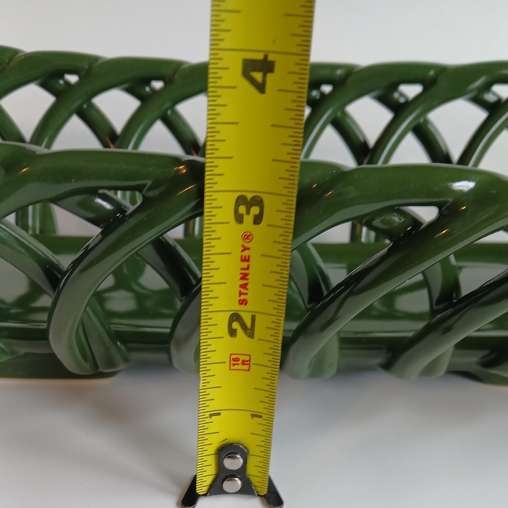 Vintage Green Ceramic Bread Basket - Picture 10 of 10